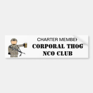 AUTOCOLLANT DE VOITURE CLUB COMPLET DE THOG NCO