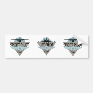 Autocollant De Voiture Club de pilote de jet