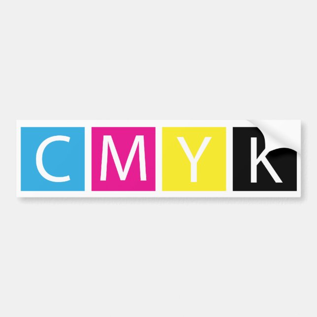 Autocollant De Voiture CMYK pré-compriment des couleurs (Devant)