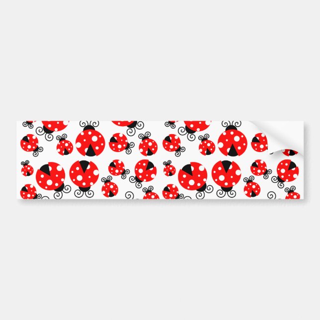 Autocollant De Voiture coccinelles chanceuses (Devant)