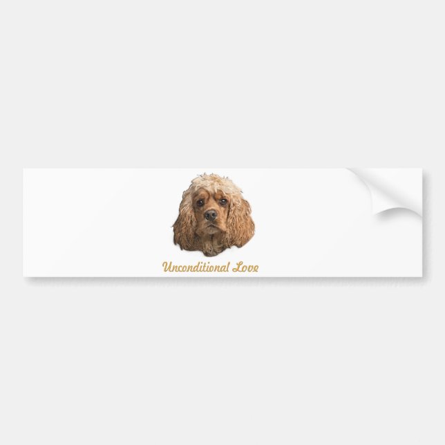 Autocollant De Voiture Cocker Spaniel (Devant)