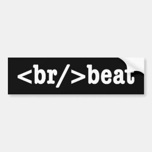 Autocollant De Voiture code HTML breakbeat