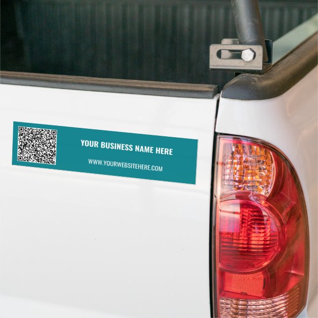Autocollant De Voiture Code QR personnalisé et sticker de texte - vos cou (Sur camion)