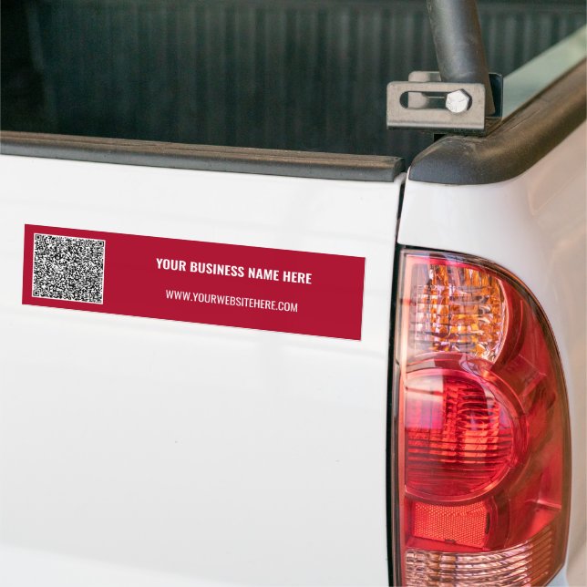 Autocollant De Voiture Code QR Texte personnalisé Votre étiquette pare-ch (Sur camion)
