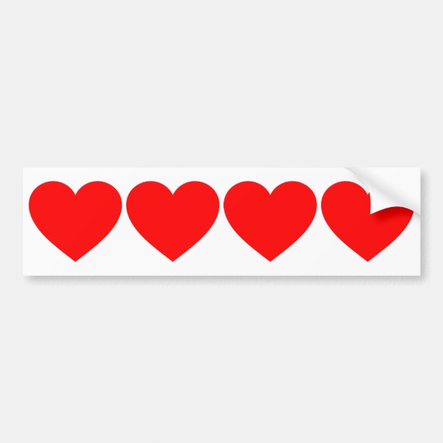 Autocollant De Voiture Coeur (Devant)