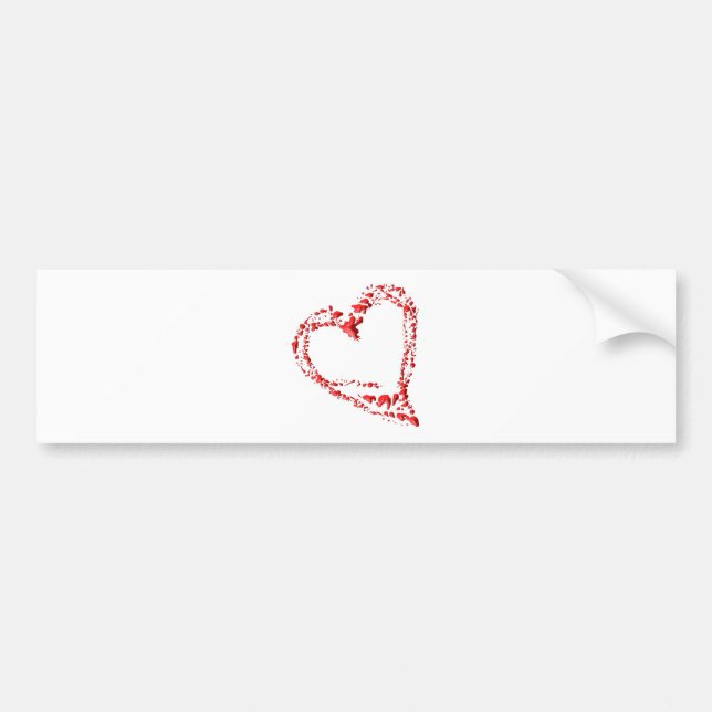 Autocollant De Voiture Coeur brisé (Devant)