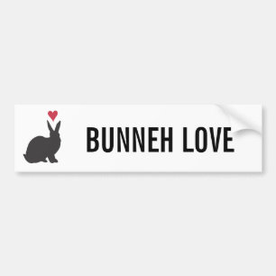 Autocollant De Voiture Coeur Bunneh