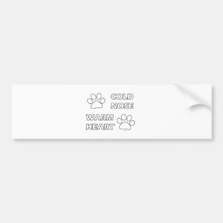 Autocollant De Voiture Coeur chaud de nez froid