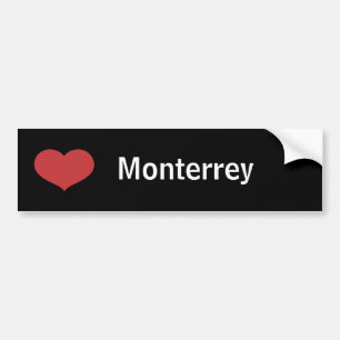 Autocollant De Voiture Coeur Monterrey