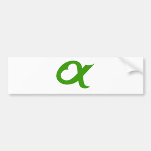 Autocollant De Voiture Coeur vert