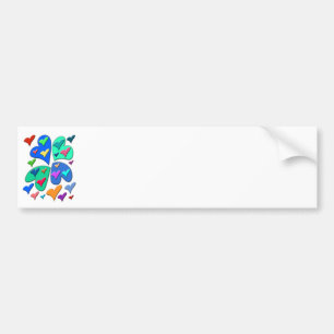 Autocollant De Voiture Coeurs colorés