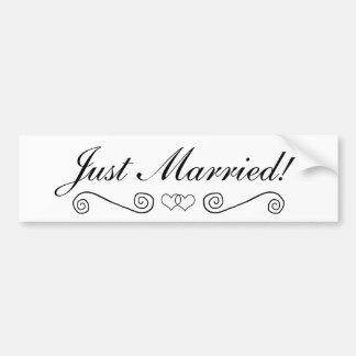 Autocollant De Voiture Coeurs enclenchés - noirs et blancs