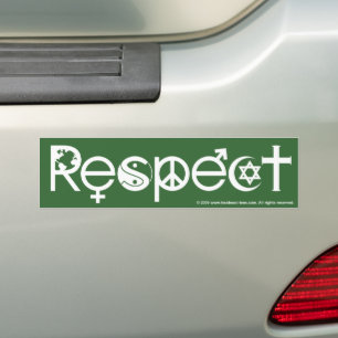 Autocollant De Voiture Coexister dans le Respect - Paix Gentillesse & Tol