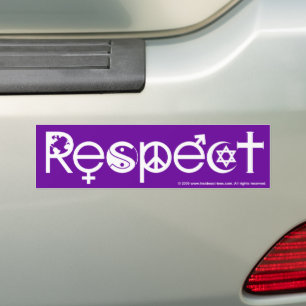 Autocollant De Voiture Coexister dans le Respect - Paix Gentillesse & Tol