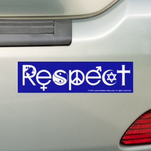Autocollant De Voiture Coexister dans le Respect - Paix Gentillesse & Tol