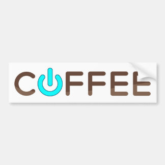 Autocollant De Voiture Coffee Power (BLue)