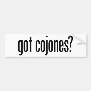 Autocollant De Voiture Cojones obtenu