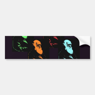 Autocollant De Voiture Collage de Charles Darwin