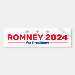 Autocollant De Voiture Collier de pare-chocs Romney 2024