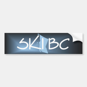 Autocollant De Voiture Colombie-Britannique SUPÉRIEURE de ski