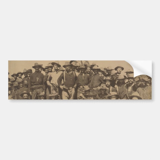 Autocollant De Voiture Colonel Roosevelt et son Rough Riders (Devant)