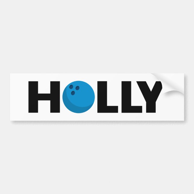Autocollant De Voiture Colonne de bowling Holly (Devant)