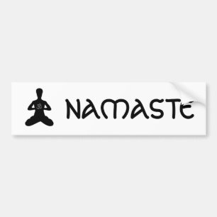 Autocollant De Voiture Colonne de yoga de NAMASTE