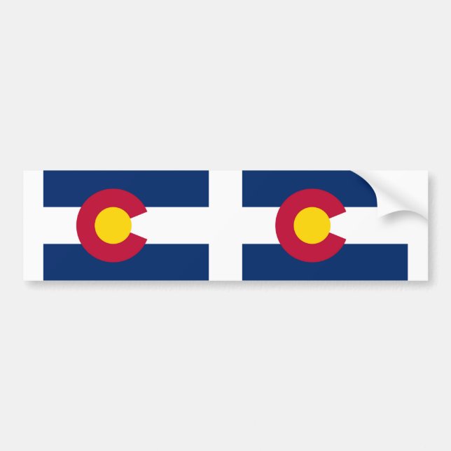 Autocollant De Voiture Colorado State flag (Devant)