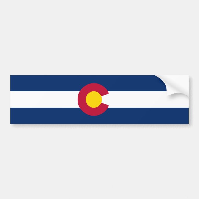 Autocollant De Voiture Colorado State Flag (Devant)