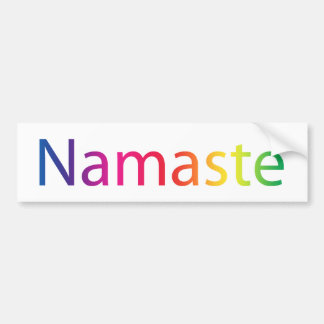Autocollant De Voiture Coloré Namaste Rainbow Yoga