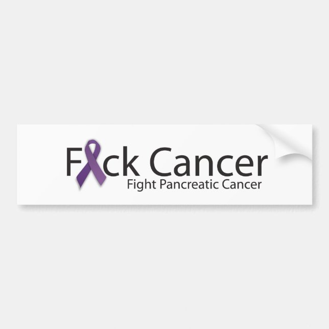 Autocollant De Voiture Combat-Pancréatique-Cancer-Logo (Devant)