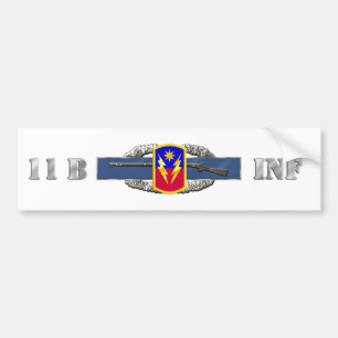 Autocollant De Voiture Combat T de brigade d'infanterie de l'INFANTERIE