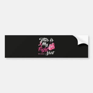 Autocollant De Voiture Combattant Ruban Rose Contre Cancer Sein Boxe