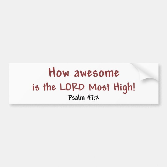 Autocollant De Voiture Combien impressionnant (blanc) (Devant)