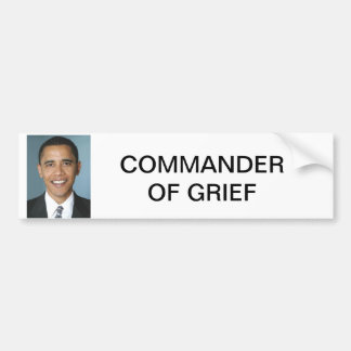 AUTOCOLLANT DE VOITURE COMMANDANT OF GRIEF