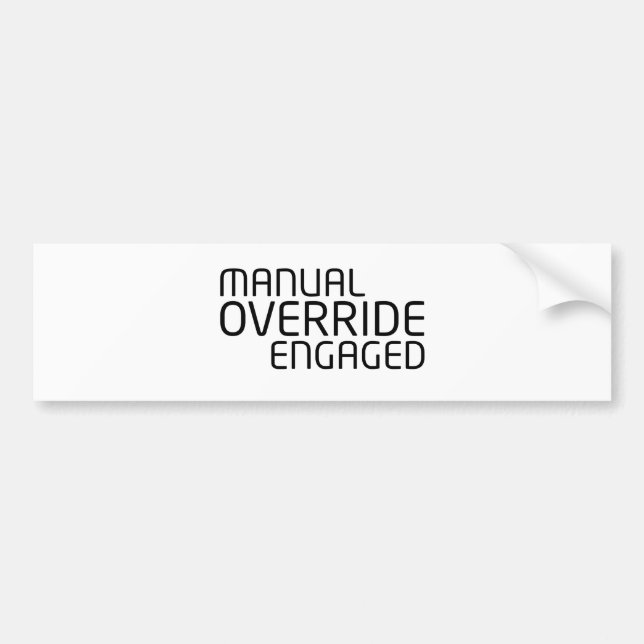 Autocollant De Voiture Commande Véhicule Minimaliste (Devant)