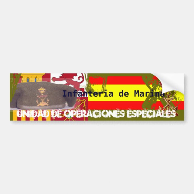 Autocollant De Voiture Commando de la Marine royale espagnole (Devant)