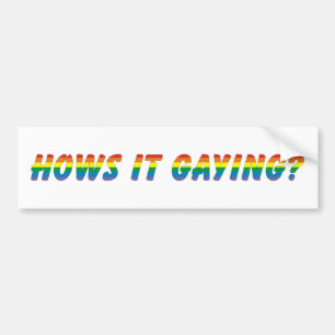 Autocollant De Voiture comment il gaying