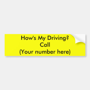 Autocollant De Voiture Comment mon conduit ?