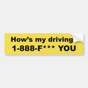 Autocollant De Voiture Comment mon conduit ? *** DE F VOUS