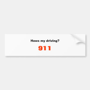 Autocollant De Voiture Comment mon entraînement ? , 911