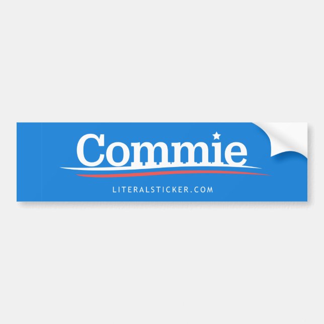 Autocollant De Voiture Commie Bernie Sanders Sticker pour pare-chocs (Devant)
