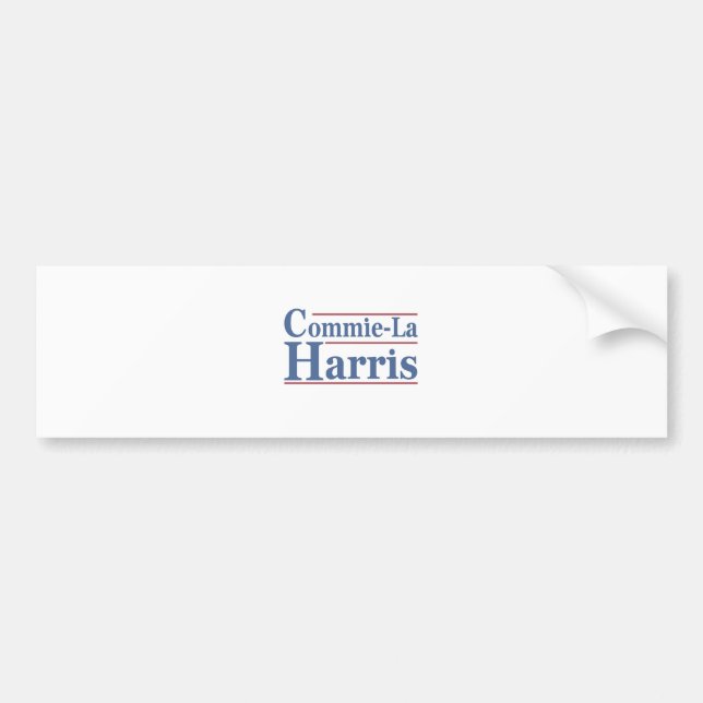 Autocollant De Voiture Commie-La Harris 2024 Funny Anti Kamala Harris (Devant)