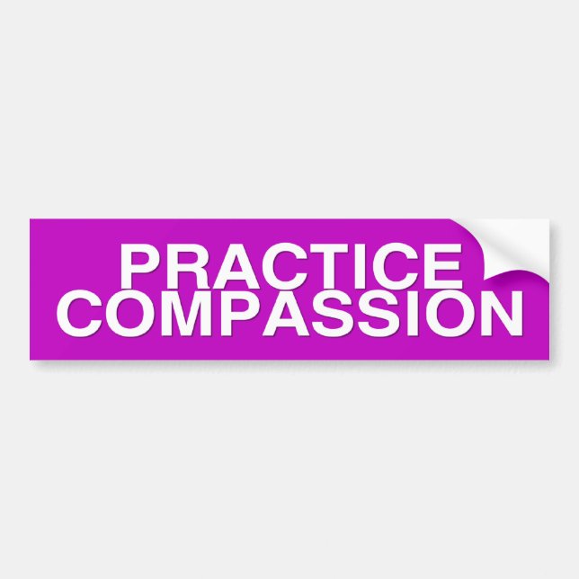 Autocollant De Voiture compassion de pratique (Devant)