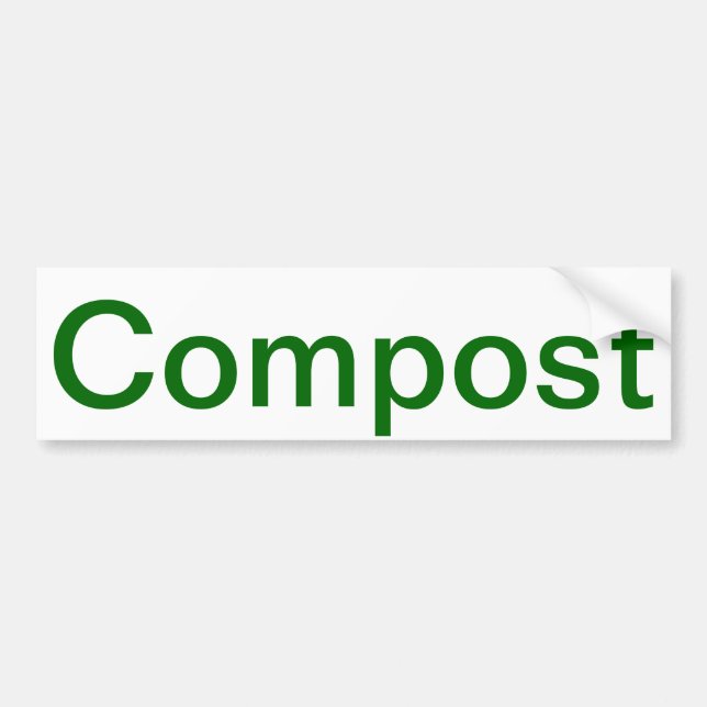 Autocollant De Voiture Compost Bumpersticker (Devant)