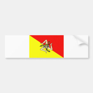 Autocollant De Voiture Comté de sicilia de l'Italie de drapeau de régio