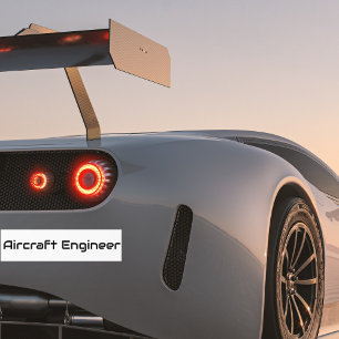 Autocollant De Voiture Concepteur d'avions minimaliste, Aviation simple e