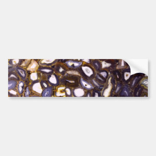 Autocollant De Voiture Conception d'Agate blanc Brown violet