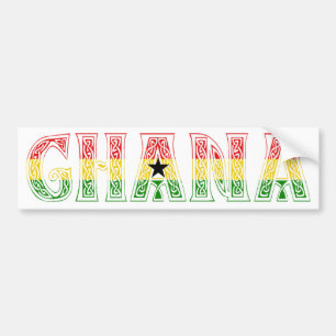 Autocollant De Voiture Conception de couleurs du Ghana !