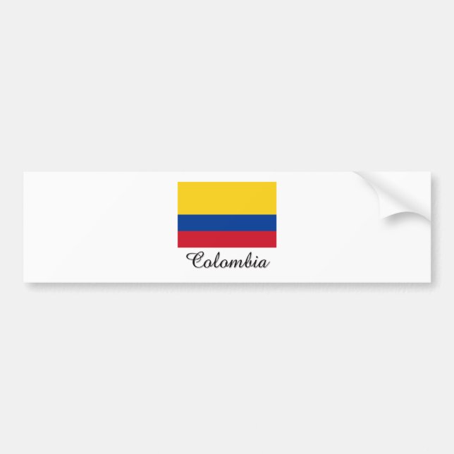 Autocollant De Voiture Conception de drapeau de la Colombie (Devant)